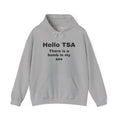 Hoodie — "Hello TSA, There is a Bomb in My Ass" Novelty Statement Hoodie