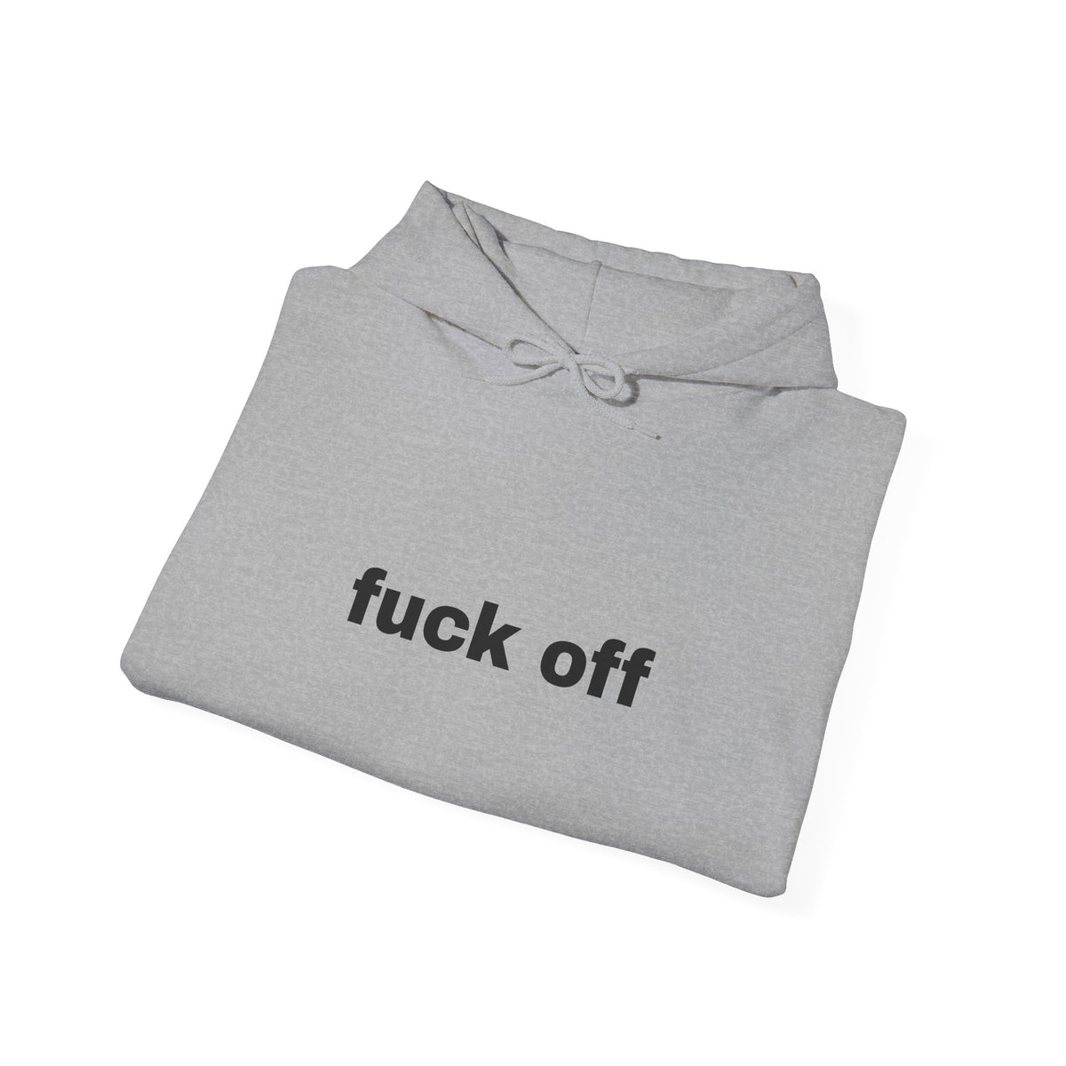 Graphic Hoodie — Minimal 'fuck off' Statement Pullover